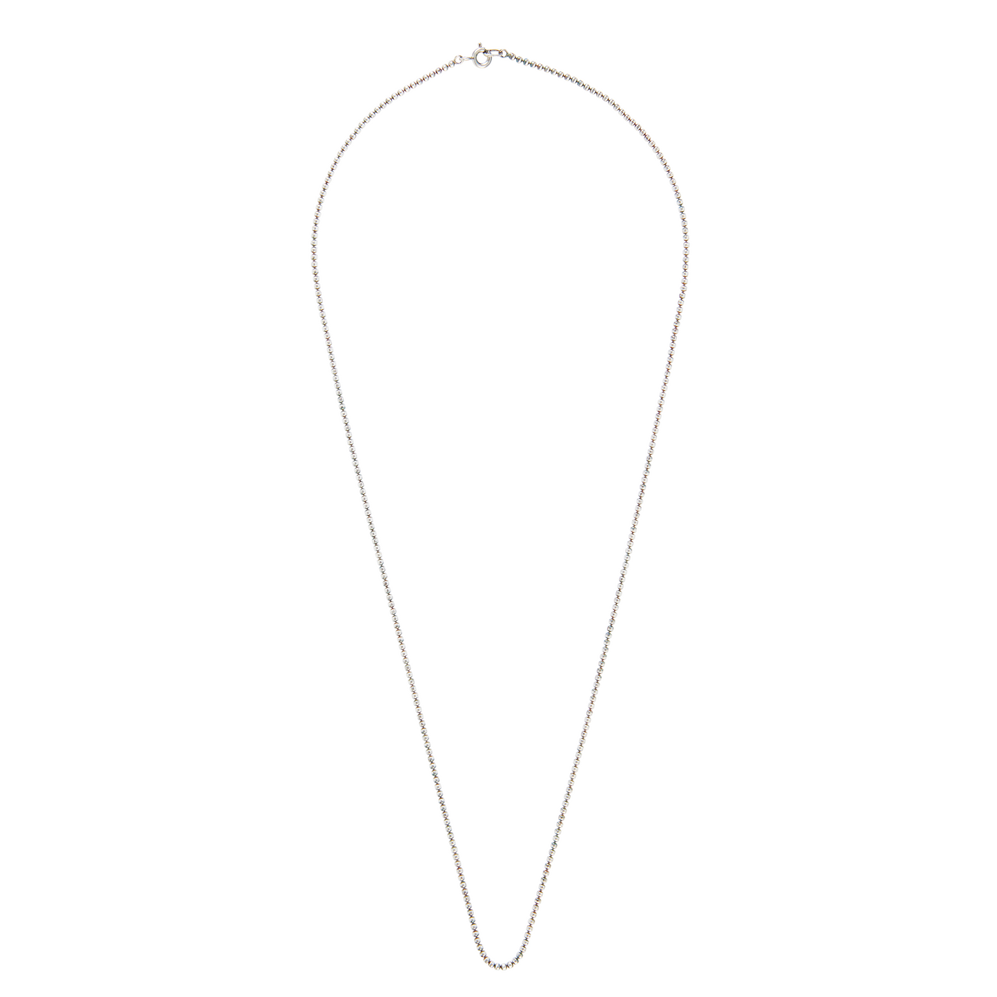 Mix-and-match ball chain necklace from Goddess Charms, crafted in brass with a luxurious sterling silver vermeil finish. Designed to pair with spiritual charms and power stones for a customizable sacred jewelry collection.