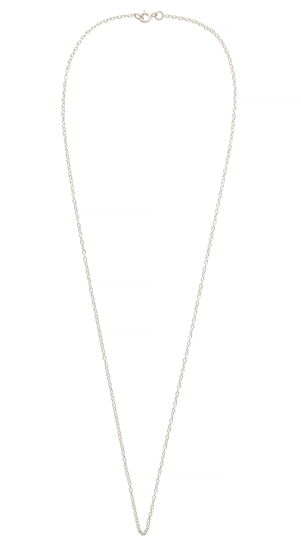 Temple link chain from Goddess Charms in pure sterling silver, perfect for layering with spiritual charms and personalized power stones. A versatile chain for building your unique cosmic jewelry collection.