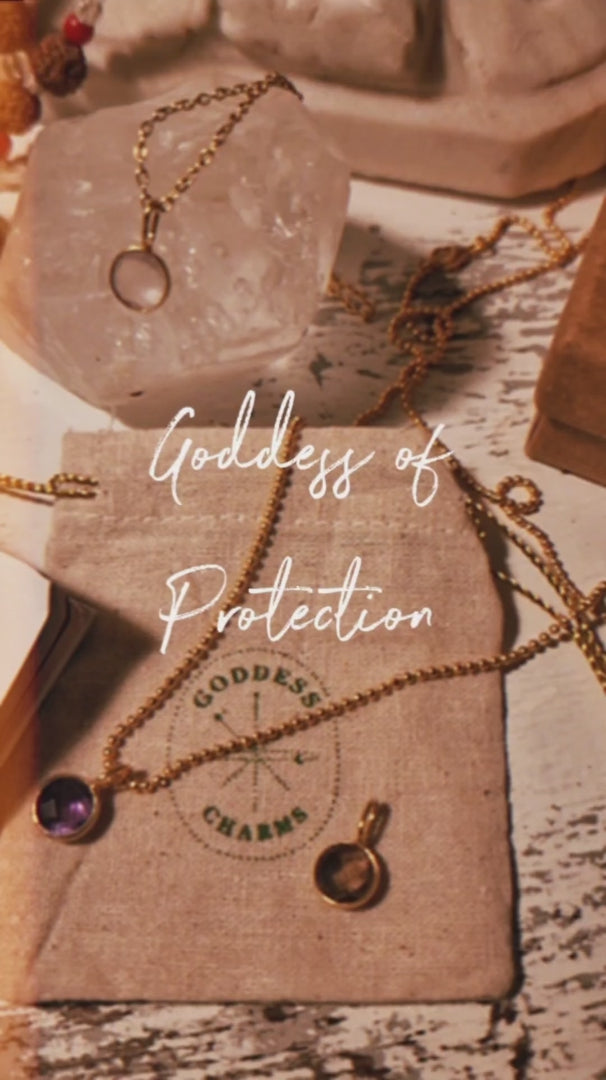 Goddess of Protection Charm - Gold - Cosmic Love & Friendship