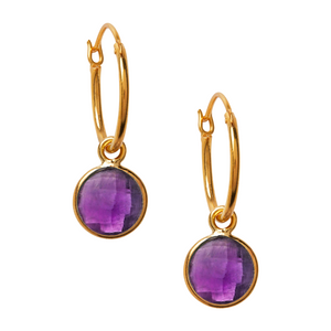 
                  
                    Load image into Gallery viewer, Amethyst Power Stone Earrings
                  
                