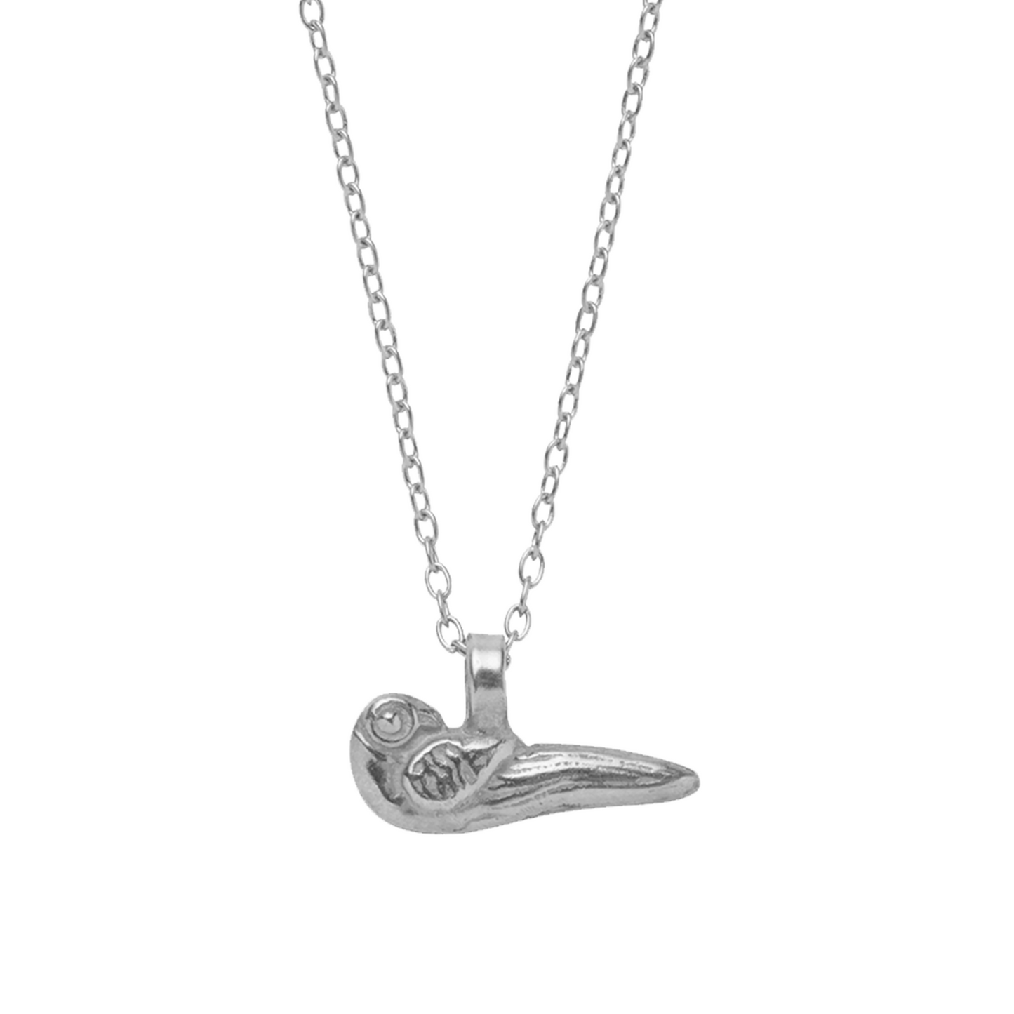 A sterling silver charm of a bird, representing hope & freedom.