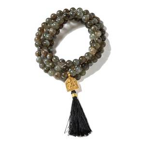 
                  
                    Load image into Gallery viewer, Success &amp;amp; Manifestation Mala ~ Hanuman ~ Labradorite
                  
                