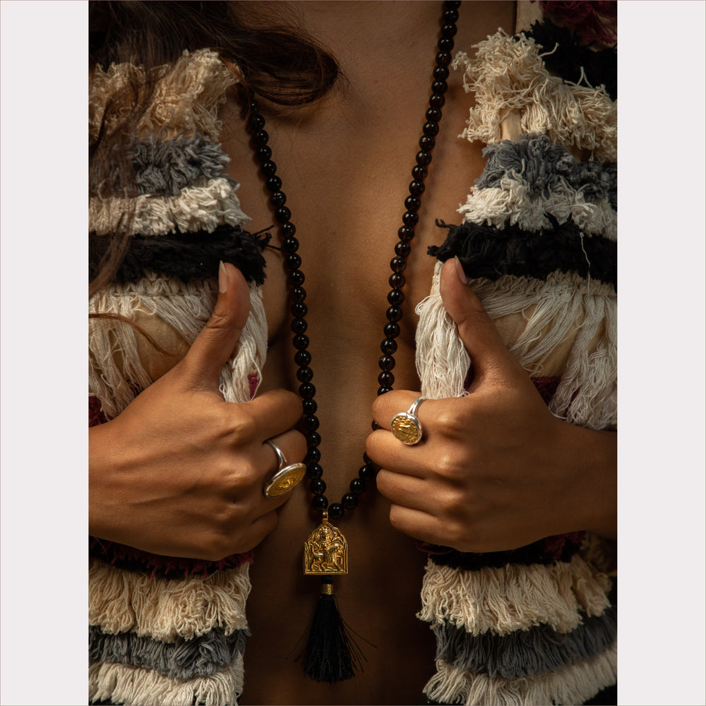 
                  
                    Load image into Gallery viewer, Smoky Quartz Mala Beads - Warrior Goddess
                  
                