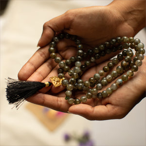
                  
                    Load image into Gallery viewer, Success &amp;amp; Manifestation Mala ~ Hanuman ~ Labradorite
                  
                