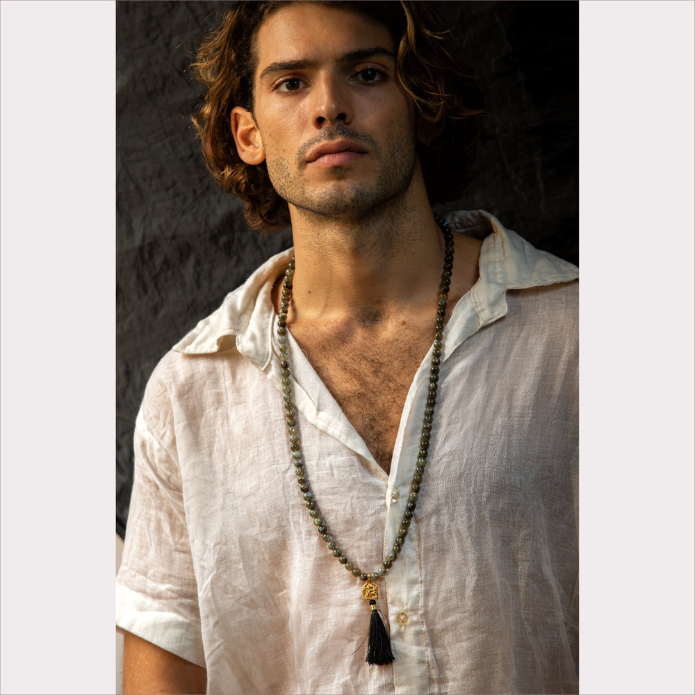 
                  
                    Load image into Gallery viewer, Success &amp;amp; Manifestation Mala ~ Hanuman ~ Labradorite
                  
                
