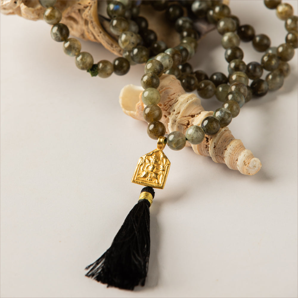 
                  
                    Load image into Gallery viewer, Labradorite Mala Beads - God of Success
                  
                