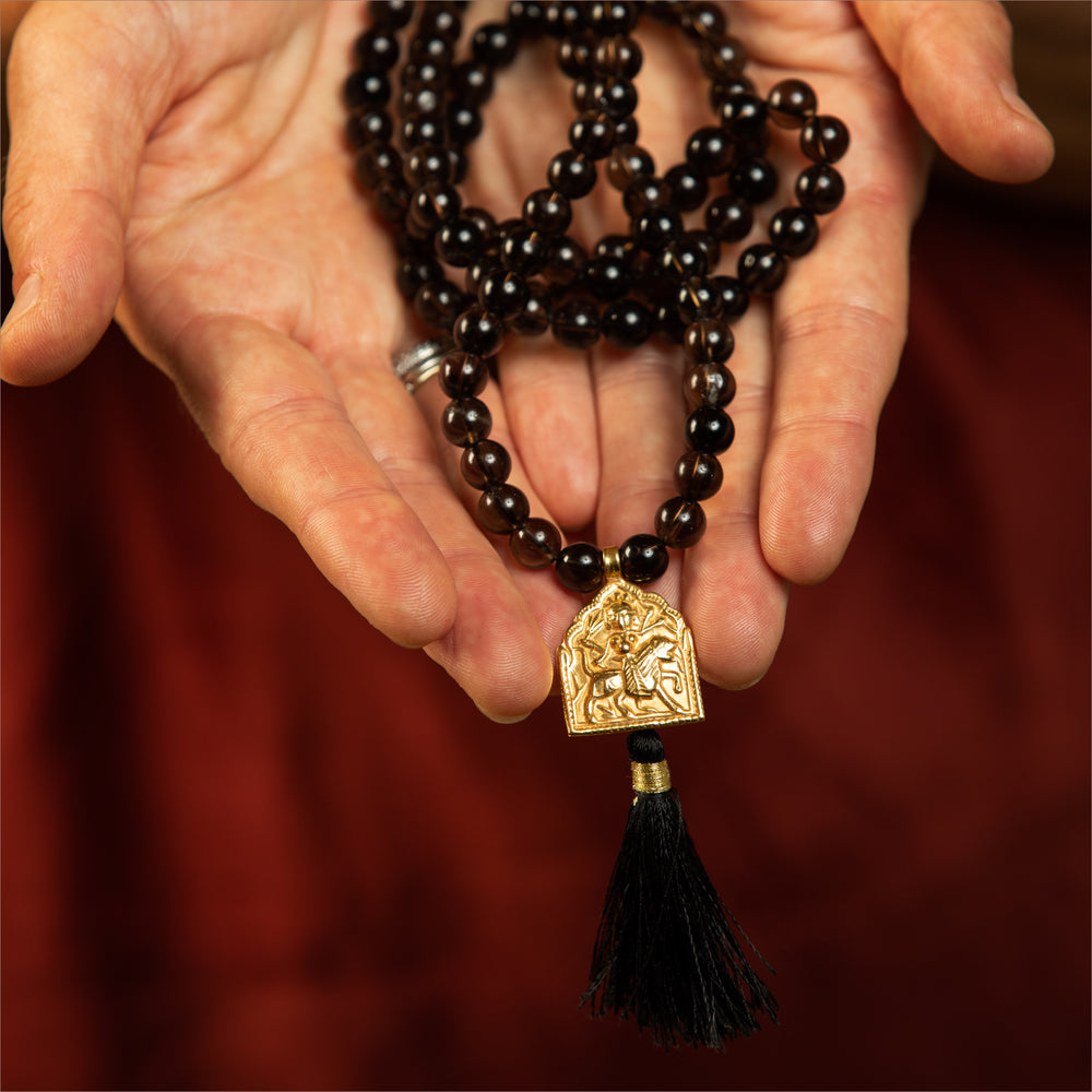 
                  
                    Load image into Gallery viewer, Smoky Quartz Mala Beads - Warrior Goddess
                  
                