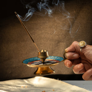 
                  
                    Load image into Gallery viewer, Hand-Painted Dhuna Incense Holder
                  
                